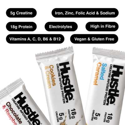 Hustle Creatine Protein Bar 12x75g – תמונה 9