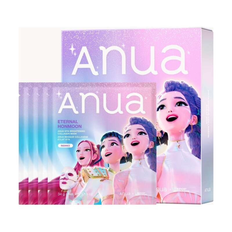 ANUA K-Pop Demon Hunters Vita Brightening Ceramide Barrier Collagen Mask (4PC) ANUA K-Pop Demon Hunters Vita Brightening Ceramide Barrier Collagen Mask (4PC)