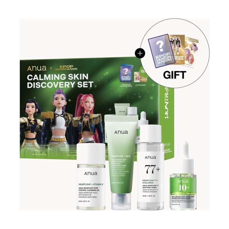 ANUA KPop Demon Hunters Calming Skin Discovery Set