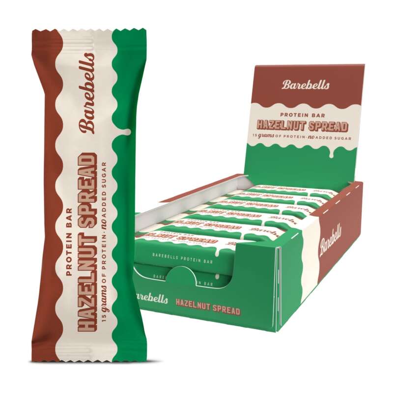 Barebells Protein Bar 12 x 45g Hazelnut Spread Barebells Protein Bar 12 x 45g Hazelnut Spread