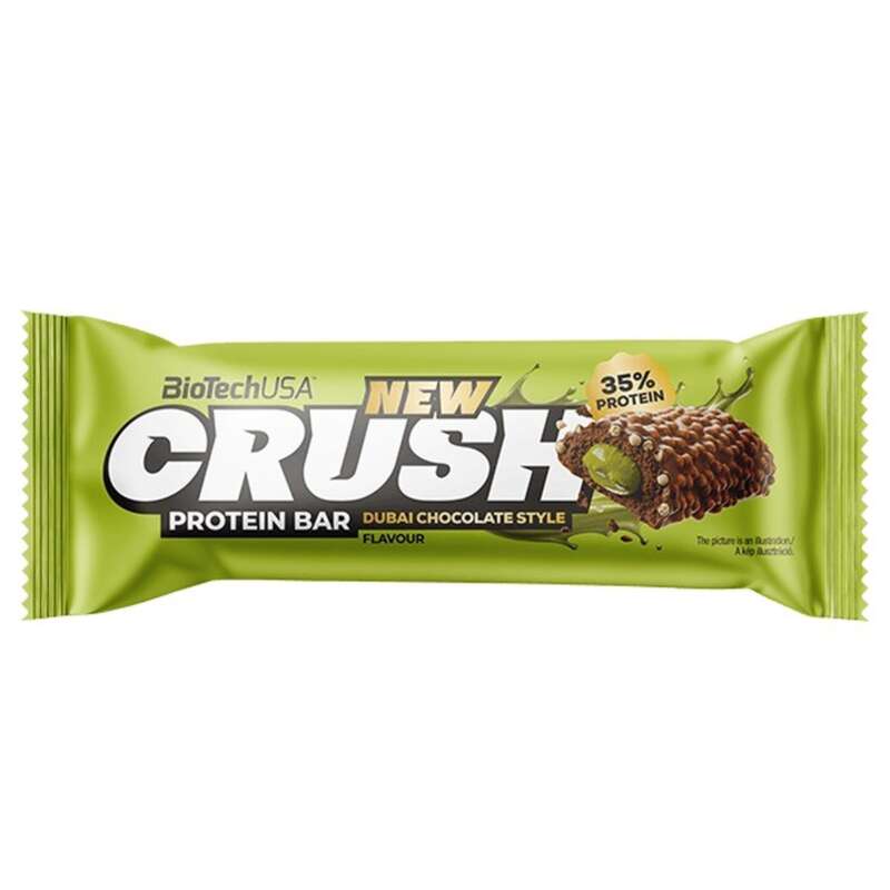 BioTechUSA Crush Protein Bar 12x45g Dubai Chocolate Style