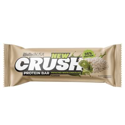 BioTechUSA Crush Protein Bar 12x45g Pistachio-White Chocolate