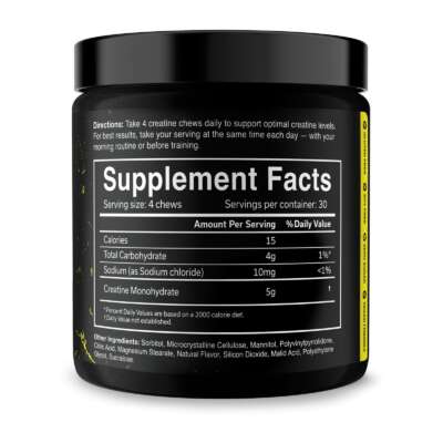 ⁦JNX Sports The Curse! Creatine Chews 120 chews⁩ – תמונה ⁦3⁩