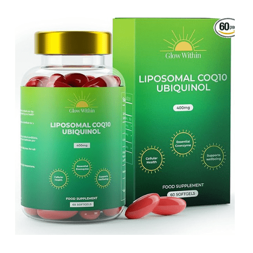 Glow Within Liposomal CoQ10 400mg with Resveratrol - תוסף ליפוזומלי מתקדם